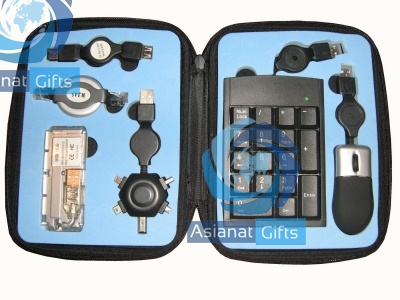 USB Travel Kit w/ Keypad &amp; 5-In-1 Connector (6 Piece Set)