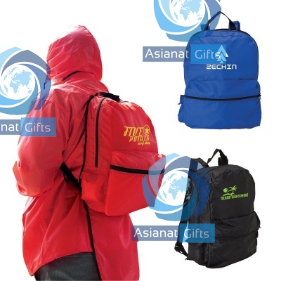 Backpack with Rain Jacket