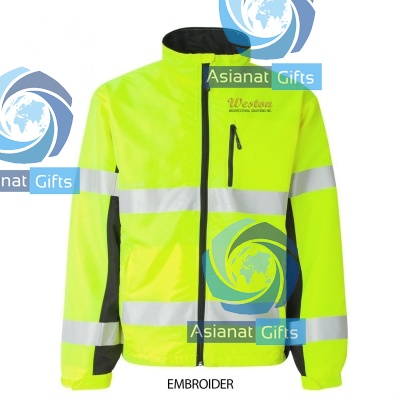 Black Series Reflective Safety Men's Windbreaker
