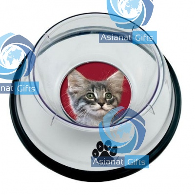 Large Pet Photo Food &amp; Water Bowl