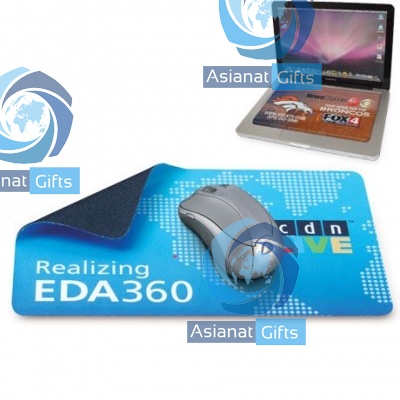 4-in-1 Micro-Fiber Rectangular Mouse Pad/Cleaning Cloth