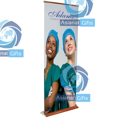 Change Agent Wood Grain Retractor Banner Display Kit