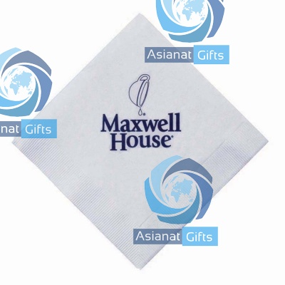 The 500 Line White 3-Ply Beverage Napkins (5"x5")