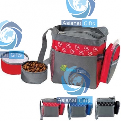 Pet Accessory Bag with Bowls