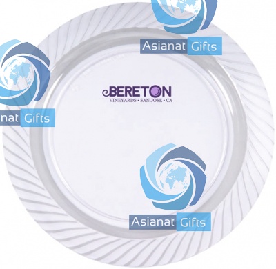 9&quot; Clear Plastic Plate (Petite Line)