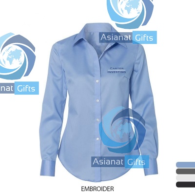 Non-Iron Micro Pincord Ladies' Shirt