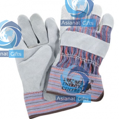 Safety Works Leather Palm Glove w/ Rubber Safety Cuff