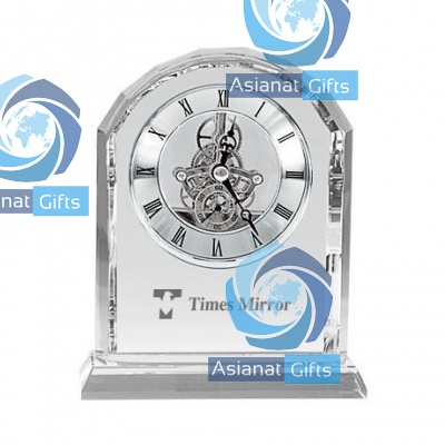 Crystal Arch Desk Clock