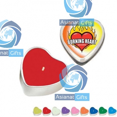 Heart Tin Candle