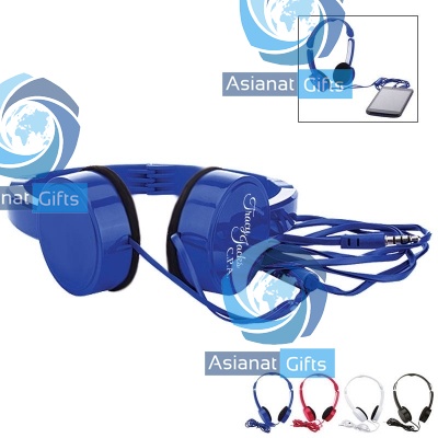 Folding Headphones w/ Microphone