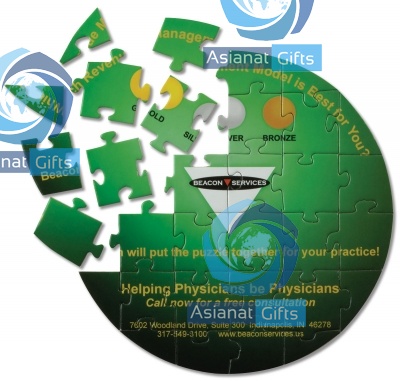 Shrink Wrapped 32-Piece Round Puzzle