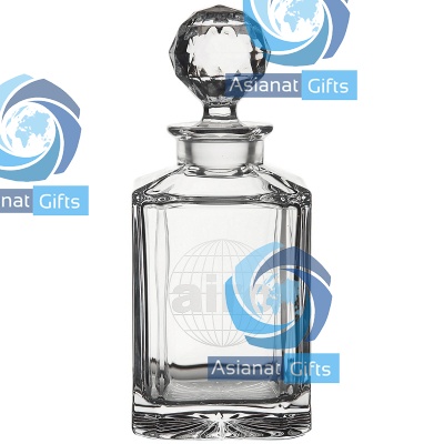 0.8ltr Crystal Square Spirit Decanter